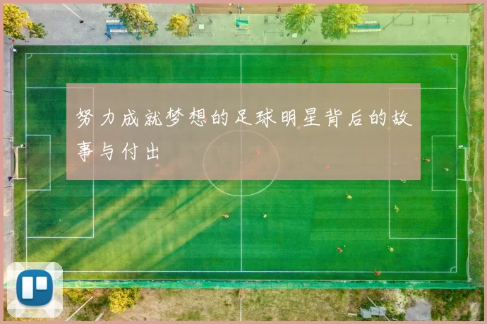 努力成就梦想的足球明星背后的故事与付出